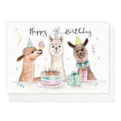 Geburtstagskarte Alpaka