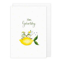 Geburtstagskarte Zitronen