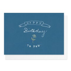 Doppelkarte Happy Birthday