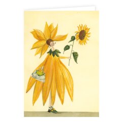 *Samenkarte mit Sonnenblumen