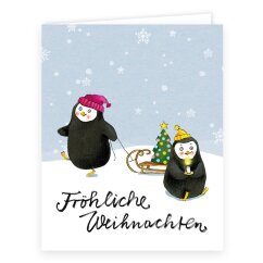 Geschenkk&auml;rtchen Pinguine