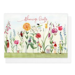 Doppelkarte Blumenpracht