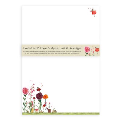 Briefset A4 Blumenparadies
