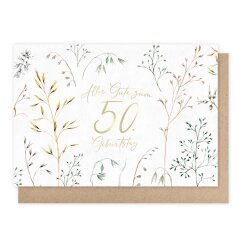 Doppelkarte 50. Geburtstag