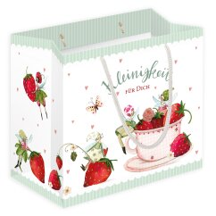 Kompakte Geschenktasche Erdbeeren