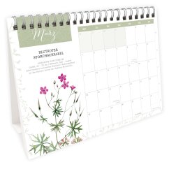 Tischkalender Wildblumen 2024