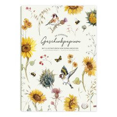 Geschenkpapierbuch Sonnenblumen