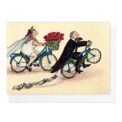 Klappkarte Bike-Wedding