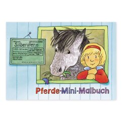 Mini-Malbuch mit Pferden