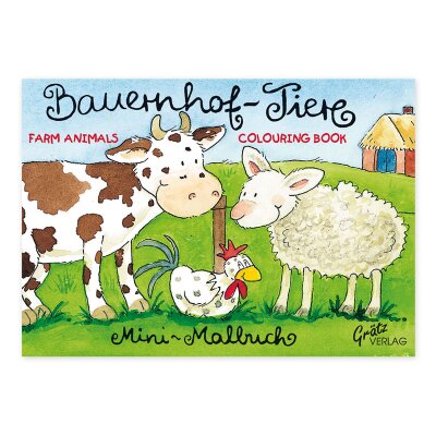 Mini-Malbuch mit Bauernhof-Tieren