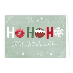 Weihnachtskarte "Hohoho"