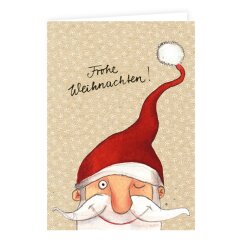 Doppelkarte Weihnachtsmann